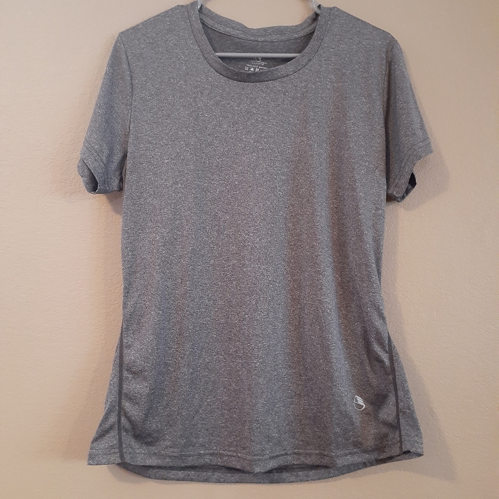 NWOT Icyzone Gray Scoop Neck Active Shirt
